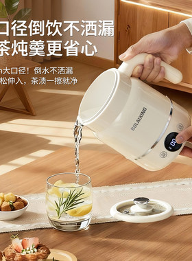 物醒陶瓷釉智能便携养生杯旅行多功能热牛奶恒温电热杯小型电炖杯