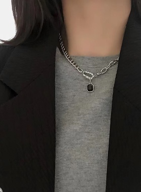 钛钢钛钢情侣百搭项链