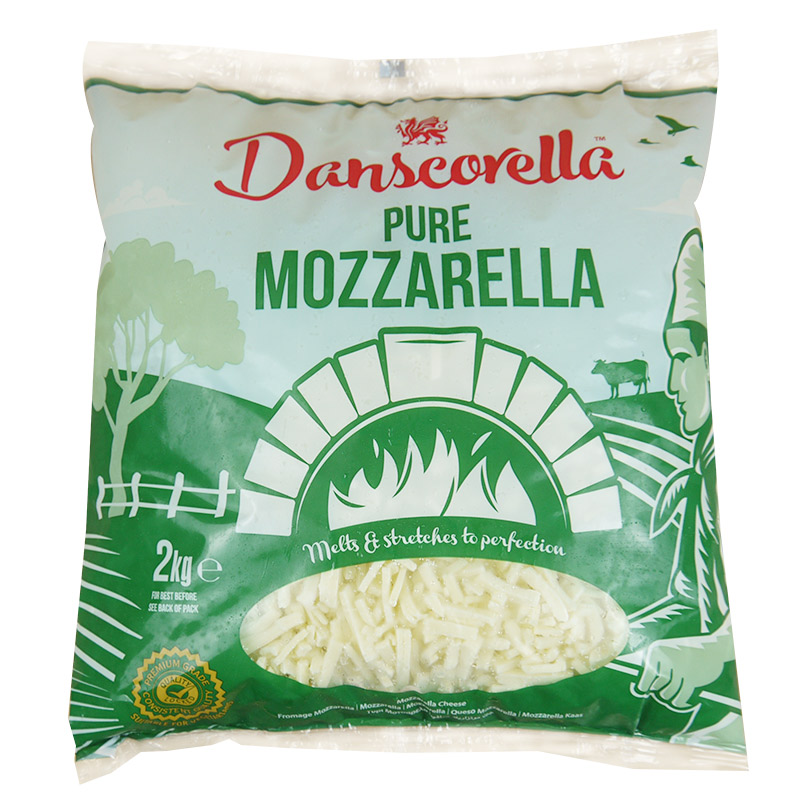 Mozzarella Cheese英戈莱马苏里拉芝士碎奶酪碎2kg拉丝披萨商用 - 图3