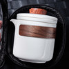 Travel tea set white porcelain hand kettle quick cup
