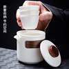 Travel tea set white porcelain hand kettle quick cup