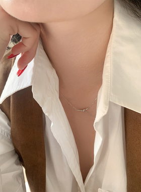岚屿冰上芭蕾时尚简约锁骨链