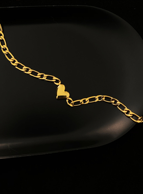 岚屿桃心颈链choker锁骨链