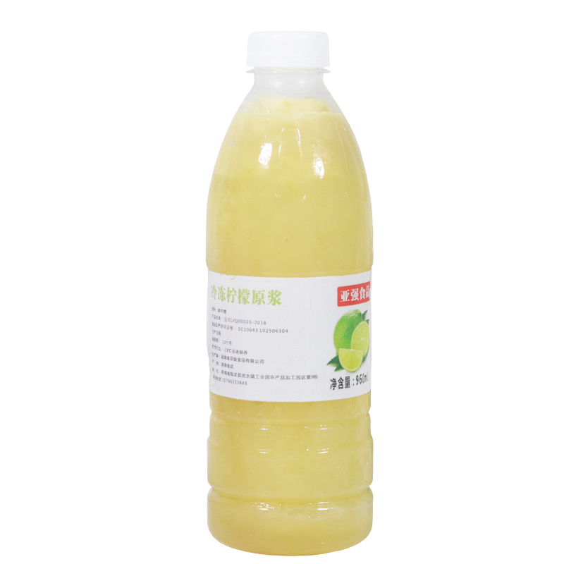 冷冻柠檬汁鲜果榨取柠檬原汁非浓缩果汁原料 冷冻柠檬原浆960ml - 图3