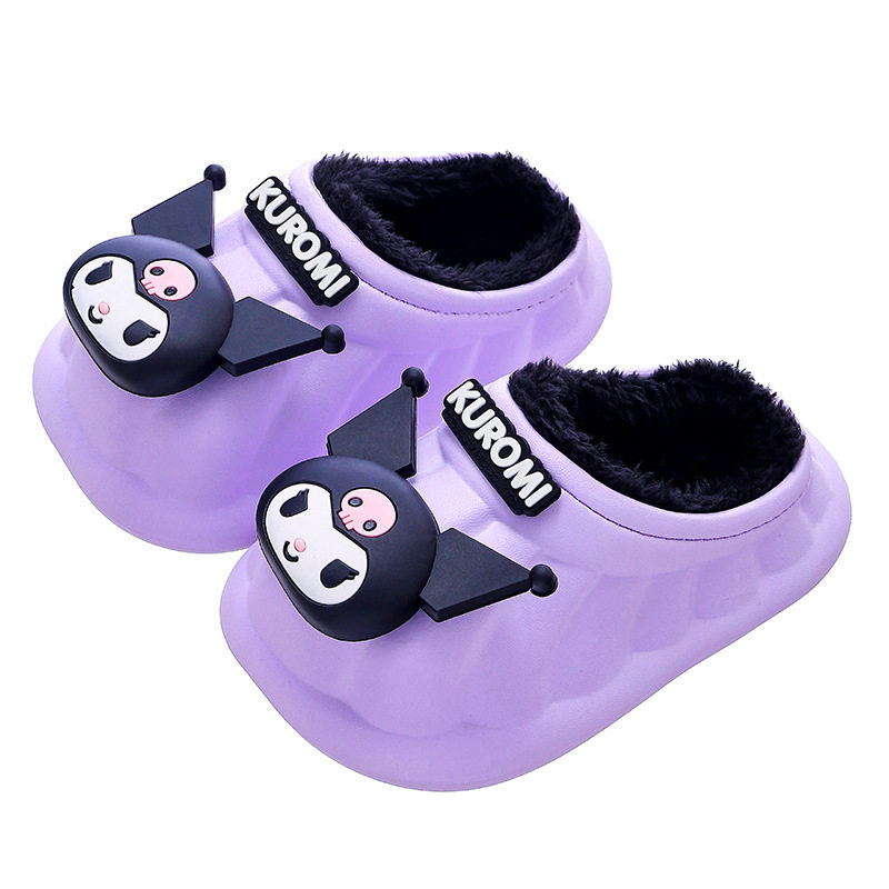儿童棉拖鞋冬季三丽鸥库洛米防水男童居家居防滑保暖亲子宝宝棉拖,淘宝优惠券,粉丝福利购,淘宝优惠卷