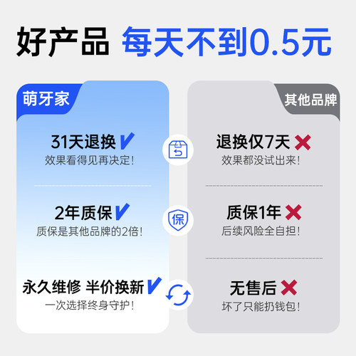 m-teeth萌牙家官方旗舰星耀声波电动牙刷软毛男女士情侣 - 图1