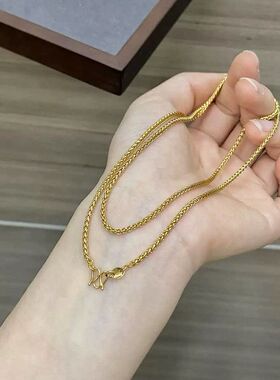 极简24K真金电镀强保色肖邦链
