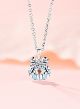 创意海边系列贝壳项链女小众设计感度假风锆石吊坠锁骨气质轻奢