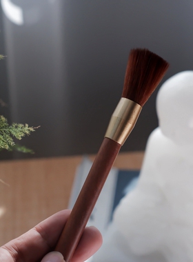 铜木结合佛像清理工具家用佛尘扫