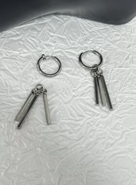 索隆吊坠无耳洞耳夹流苏耳环