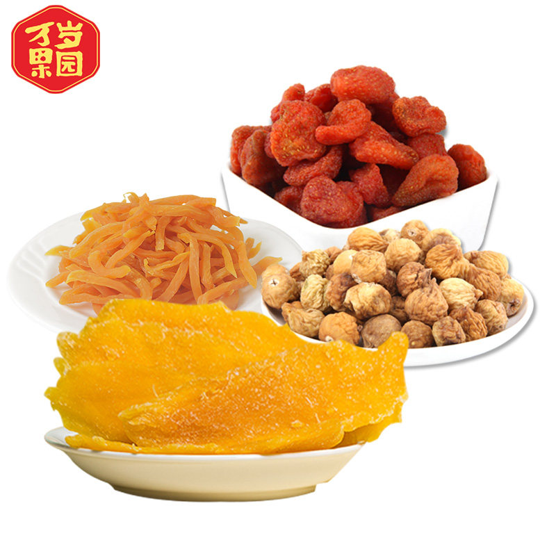 万岁果园当季新鲜红薯干草莓芒果干 万岁果园食品芒果干