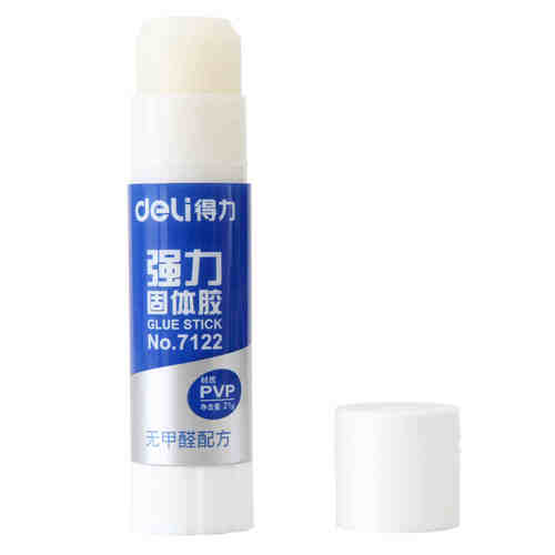得力7122 强力固体胶 胶棒PVP中号胶水胶棒 21G 固体胶棒学生财务办公用品 - 图1