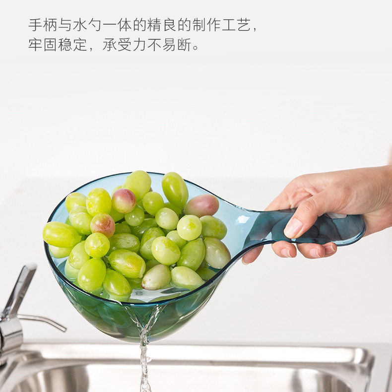 日式简约透明加厚水瓢厨房水勺宝宝洗头杯婴儿洗澡水瓢儿童水舀子,淘宝优惠券,粉丝福利购,淘宝优惠卷