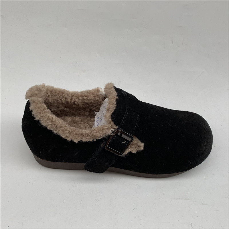 西西家2024新款韩版豆豆鞋一脚蹬羊毛加绒平底保暖棉鞋女鞋面包鞋,淘宝优惠券,粉丝福利购,淘宝优惠卷