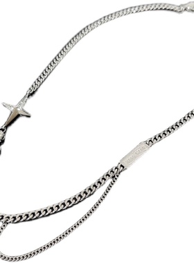 丽银ins小众设计金属个性星星双层项链2022年新款女秋气质锁骨链