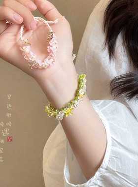 天然石编绳2024年新款手饰小众