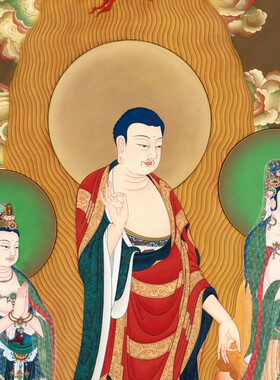 西方三圣画芯挂画微喷复制