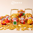 财神一桶金摆件黄铜聚宝盆纯铜一桶江山招财聚财办公室桌面装饰品