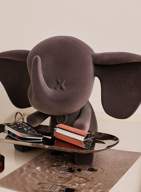 小飞象托盘摆件入户玄关钥匙收纳