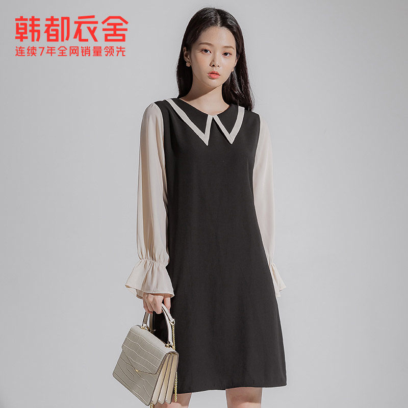 韩都衣舍2020新款气质显瘦女连衣裙 韩都衣舍连衣裙