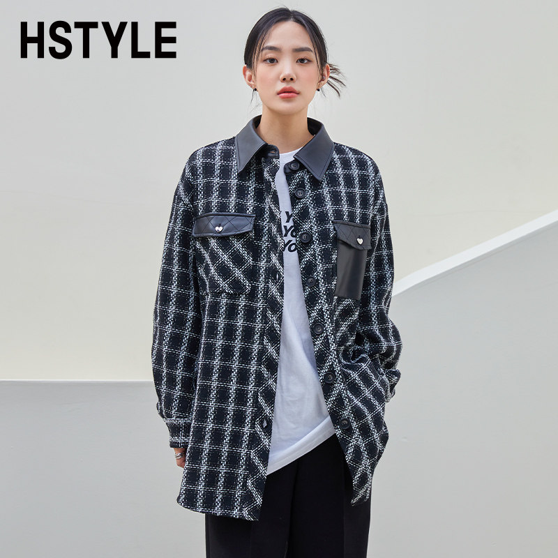  韩都衣舍毛呢外套