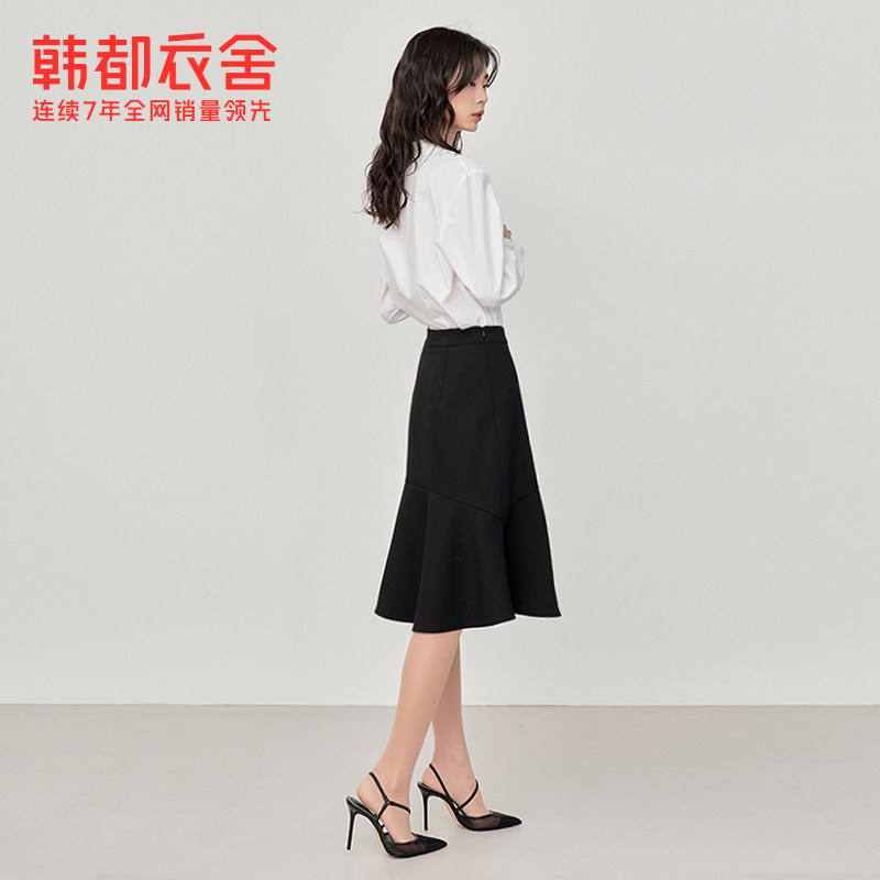 韩都衣舍2020秋季新款a字禧半身裙 韩都衣舍半身裙