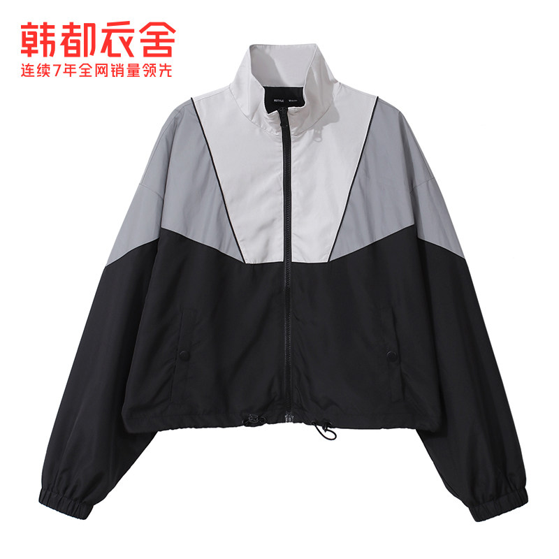 韩都衣舍2020秋装新款宽松翝短外套 韩都衣舍短外套