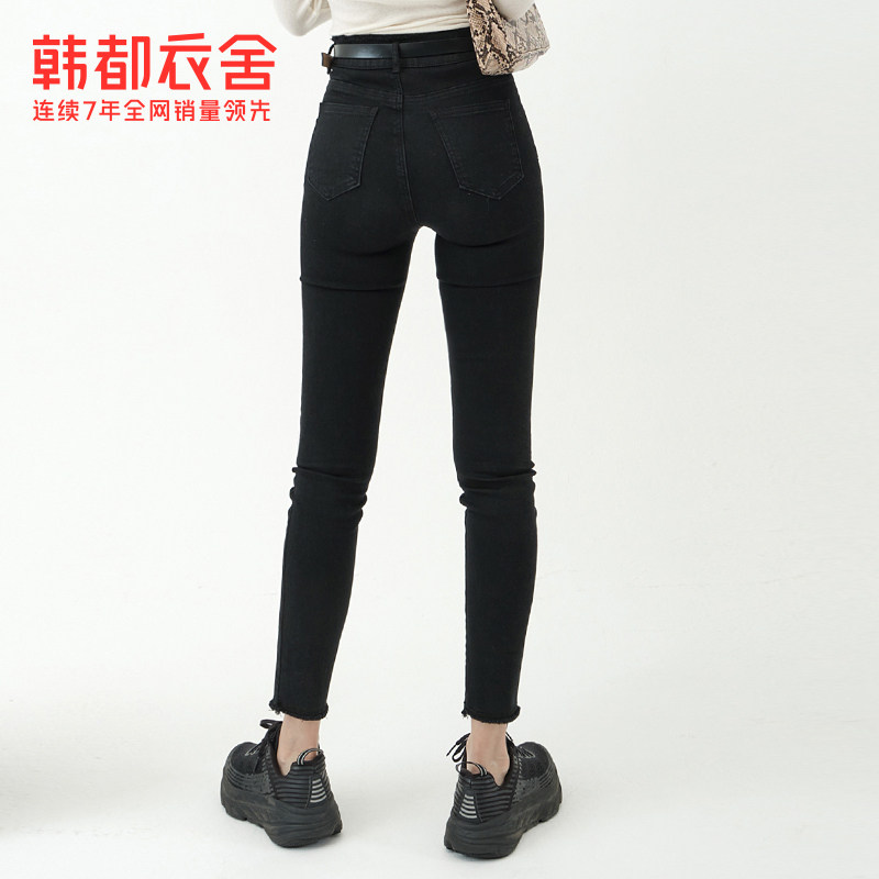韩都衣舍2020秋装新款小个子牛仔裤 韩都衣舍柔朵牛仔裤