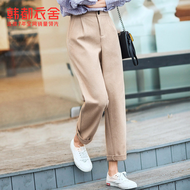 韩都衣舍2020秋装新款女韩版休闲裤 韩都衣舍休闲裤