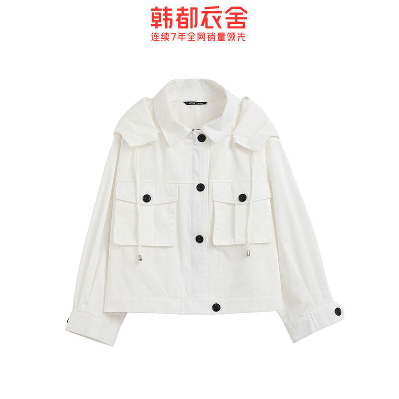 韩都衣舍2020新款韩版宽松小短外套 韩都衣舍敏丽短外套
