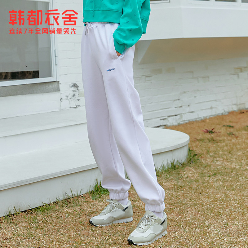 韩都衣舍2021秋冬新款运动风休闲裤 韩都衣舍休闲裤