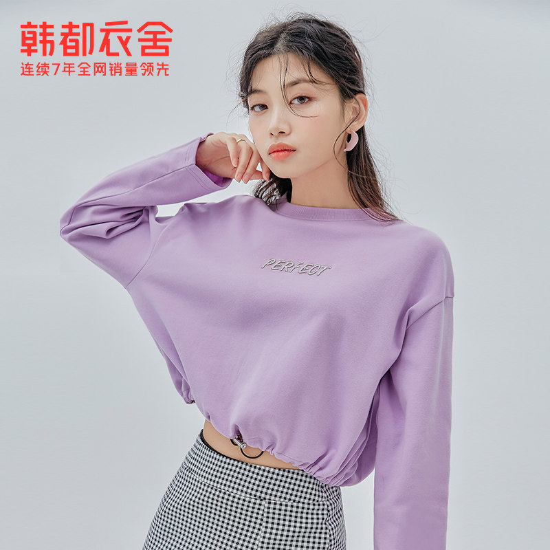 韩都衣舍2020秋装新款韩版宽松t恤 韩都衣舍T恤