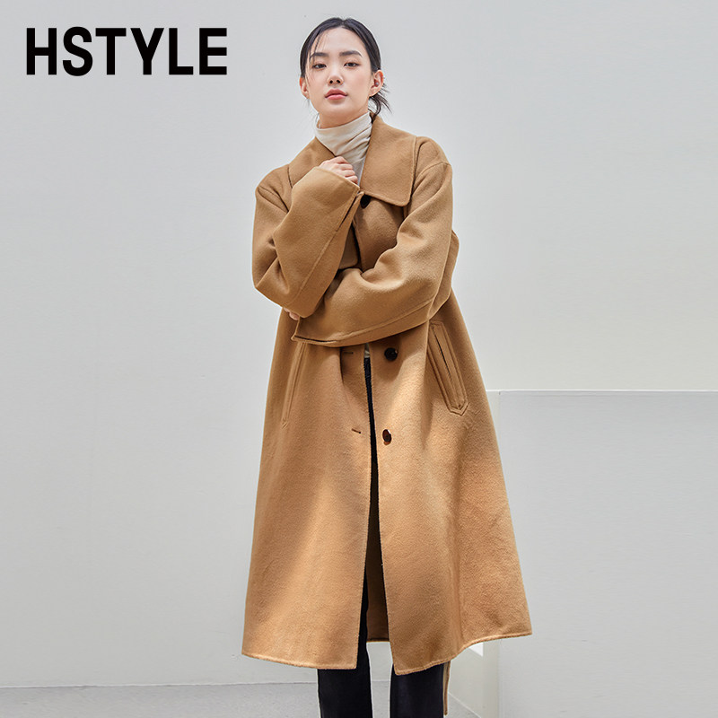  韩都衣舍毛呢外套