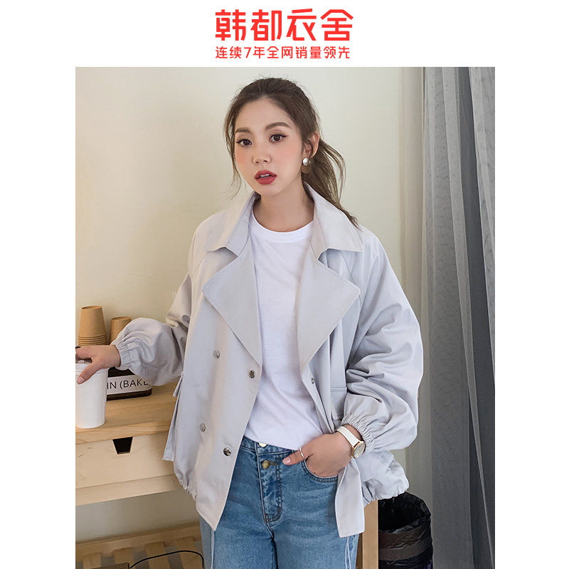 韩都衣舍2020春秋新款韩版学生宽松 韩都衣舍嗒嗒短外套