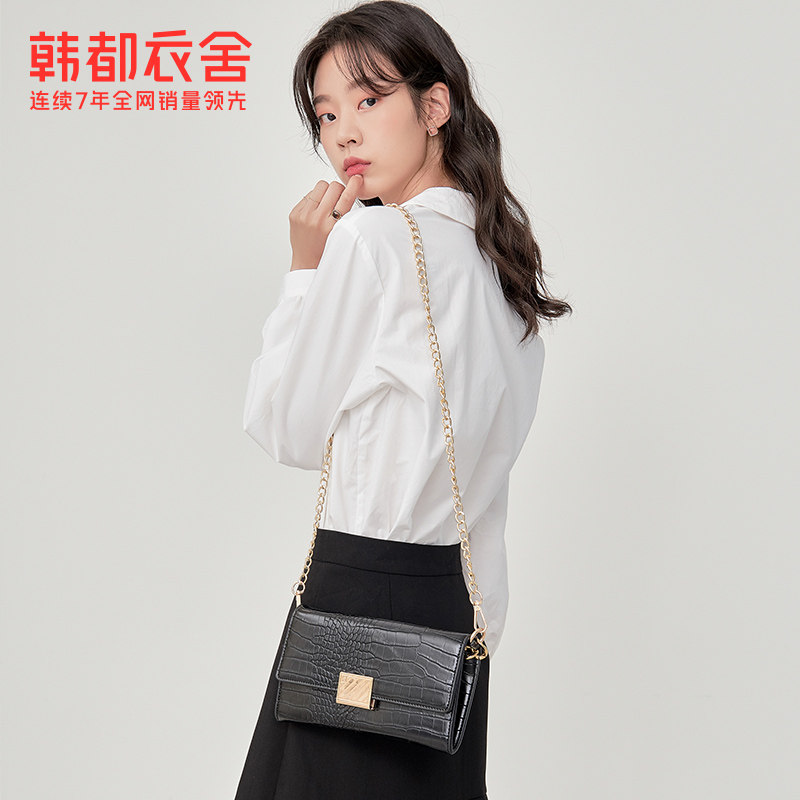 韩都衣舍2020秋装新品长袖优雅衬衫 韩都衣舍衬衫