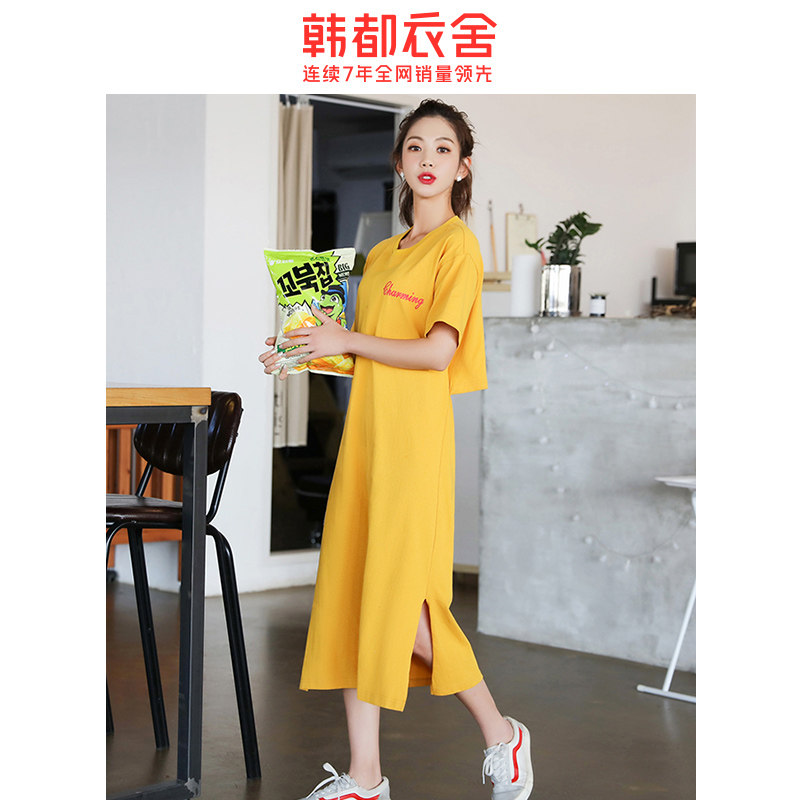 韩都衣舍2020夏新韩版宽松的连衣裙 韩都衣舍柔朵连衣裙