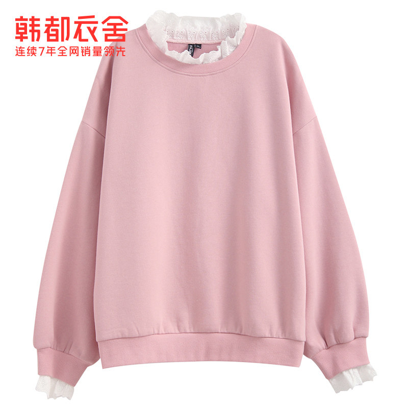 韩都衣舍2020冬装新款韩版chic卫衣 韩都衣舍卫衣/绒衫