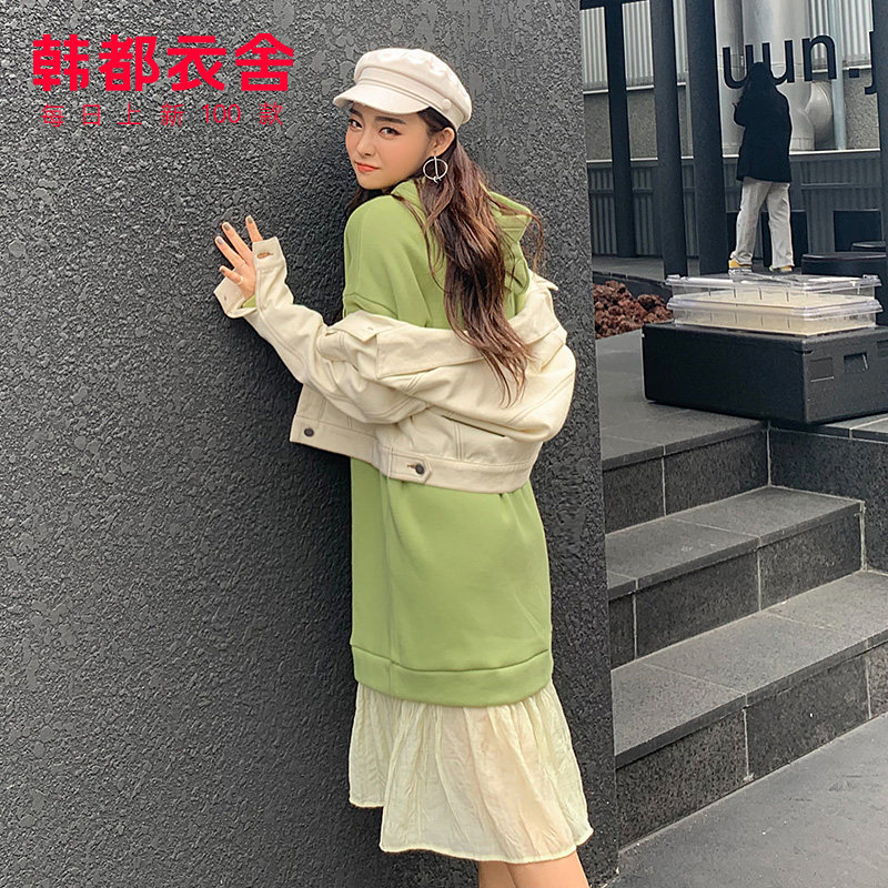 韩都衣舍2020春新款韩版bf风卫衣 韩都衣舍嗒嗒连衣裙