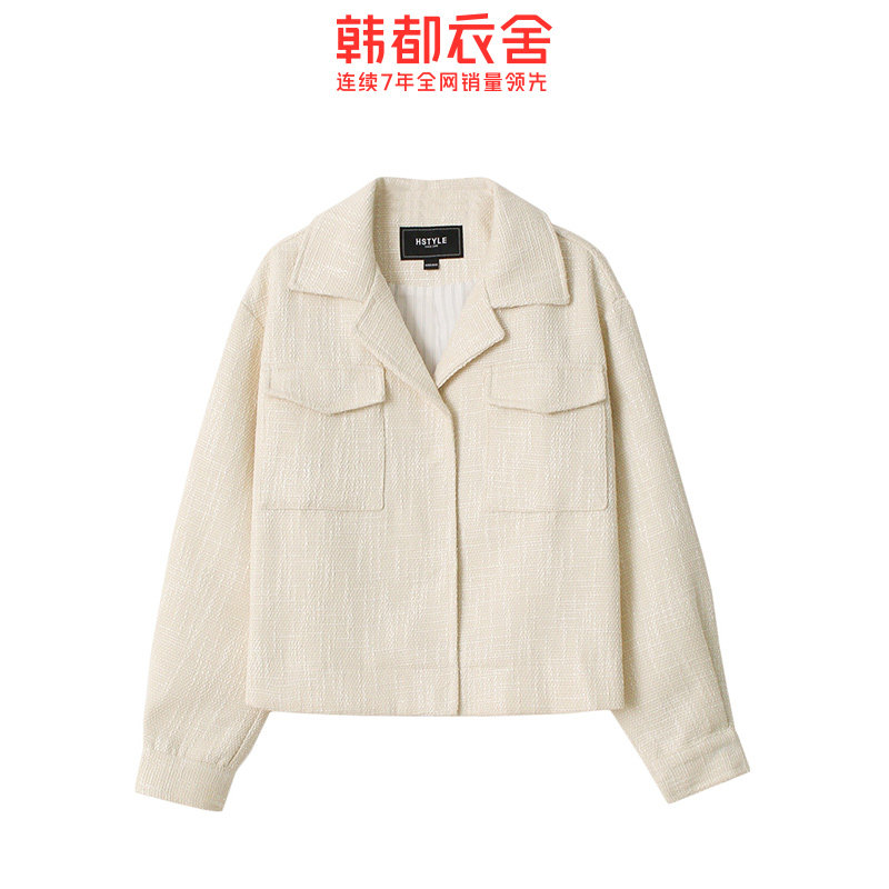 韩都衣舍旗舰店2020秋新款短外套 韩都衣舍敏丽短外套