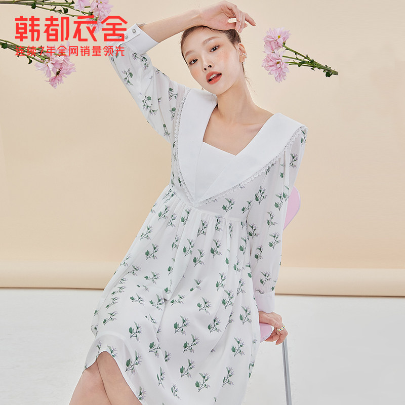 韩都衣舍春夏季气质显瘦百搭连衣裙 韩都衣舍连衣裙