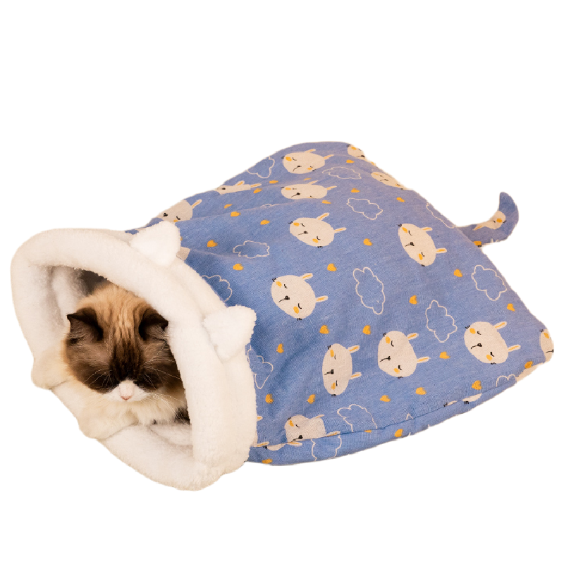 猫咪睡袋猫窝冬天保暖冬季封闭式安全感小猫被窝睡窝猫过冬日多猫,淘宝优惠券,粉丝福利购,淘宝优惠卷