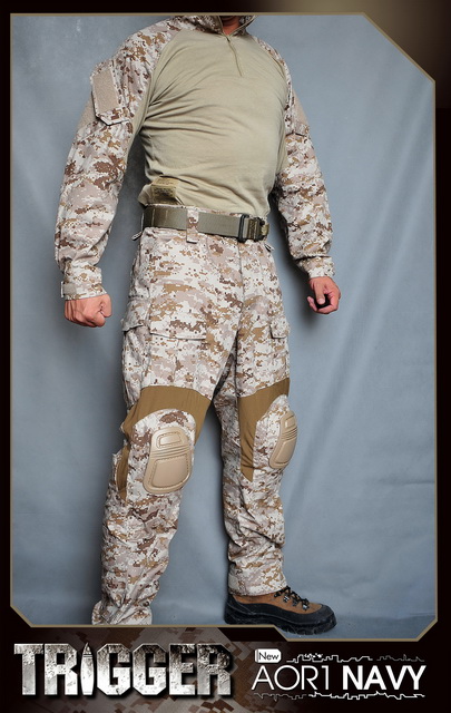 蛙服美军AOR1迷彩G3战斗服海豹套服NAVY版CP公司GEN3冻鱼战甲 - 图0