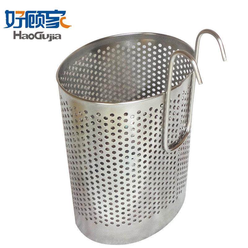304不锈钢筷子筒收纳盒厨房挂式圆形勺筷架餐具笼防霉沥水筷子笼,淘宝优惠券,粉丝福利购,淘宝优惠卷