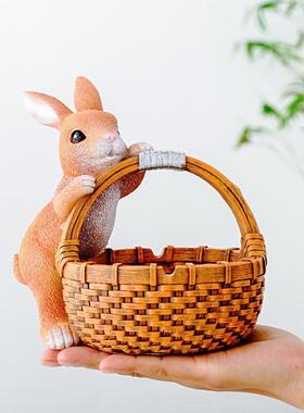 放钥匙扣摆件入门玄关钥匙收纳盒门口放钥匙的收纳筐玄关装饰品狗