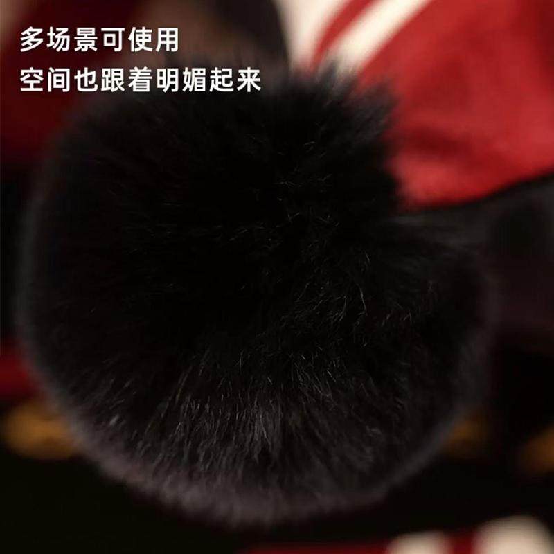 新年红色毛绒抱枕福字沙发客厅高级感靠枕喜庆家用床头靠背靠垫,淘宝优惠券,粉丝福利购,淘宝优惠卷