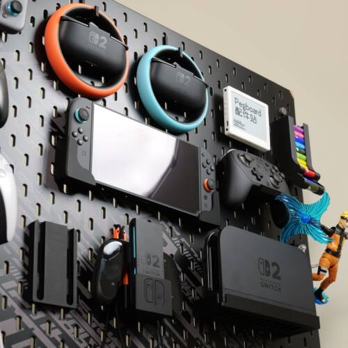 适用宜家SKADIS斯考迪斯 宜家洞洞板配件 switch2洞洞板底座支架 - 图1