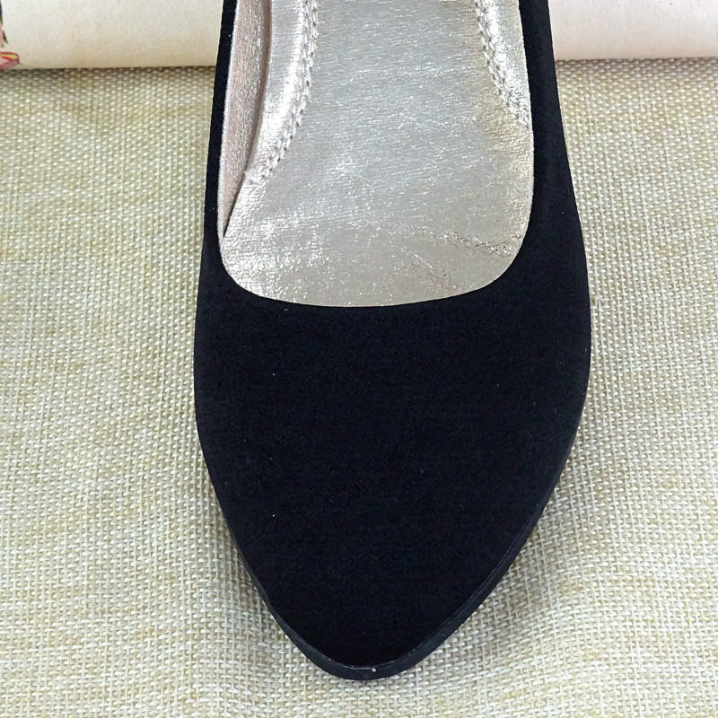 老北京布鞋女中跟鞋透气软底时尚黑色工作职业通勤一体跟高跟防滑,淘宝优惠券,粉丝福利购,淘宝优惠卷