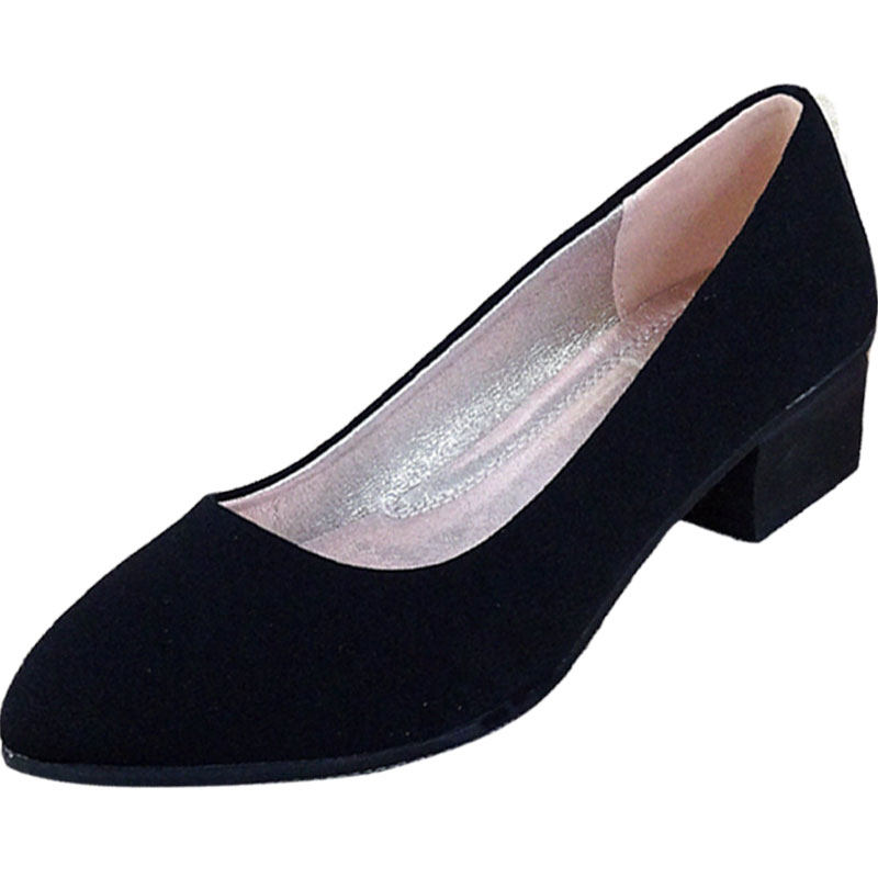 老北京布鞋女中跟鞋透气软底时尚黑色工作职业通勤一体跟高跟防滑,淘宝优惠券,粉丝福利购,淘宝优惠卷