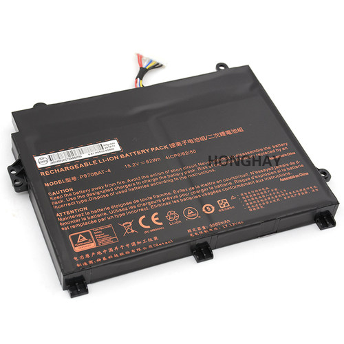全新适用神舟蓝天P960EN-K P970ex P970BAT-4 笔记本电池62WH - 图0