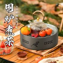 Outdoor enclosed stove cooking tea Set of home Indoor equipped charcoal stove Carbon fire Barbecue Tea Stove Jar Cooking Teapot Teapot Net Red